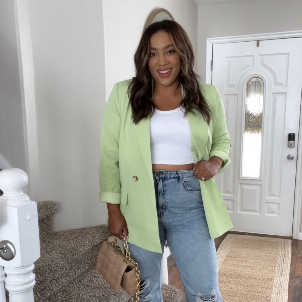 Oversized VICI light Green Blazer
